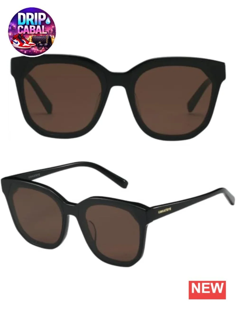 Oversized Square Acetate Sunglasses UV Protection Fashion Shades